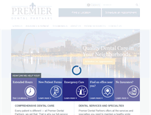 Tablet Screenshot of premierdentalpartners.com